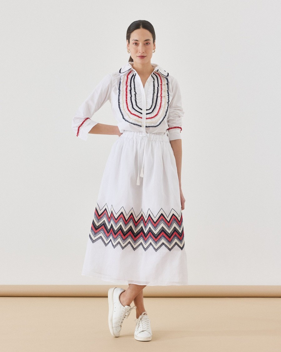 JUPE Skirts | Embroidered Sorrel Skirt