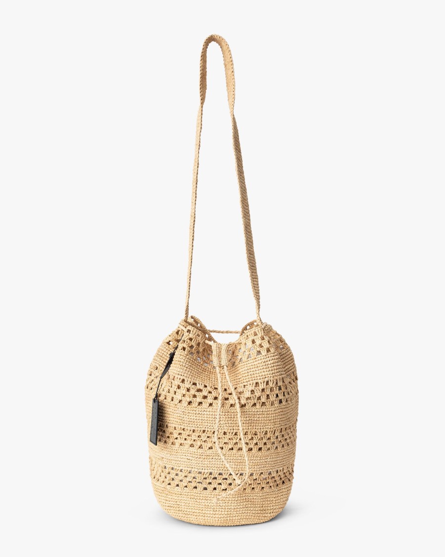 MANEBI Bags | Bucket Raffia Bag