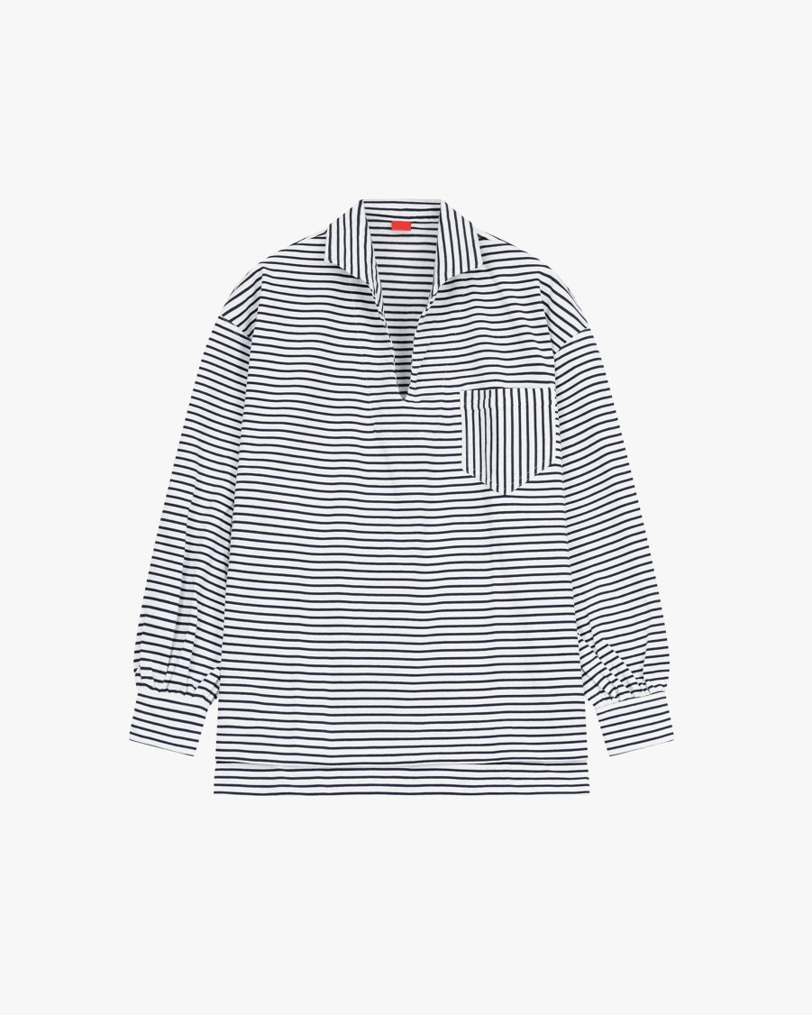 PIALEA Knitwear | Striped Polo Shirt