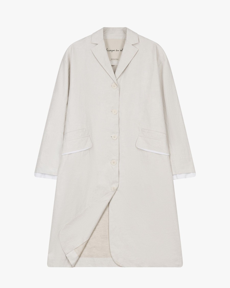 PHISIQUE DU ROLE Coats | Unica Waxed Linen Coat