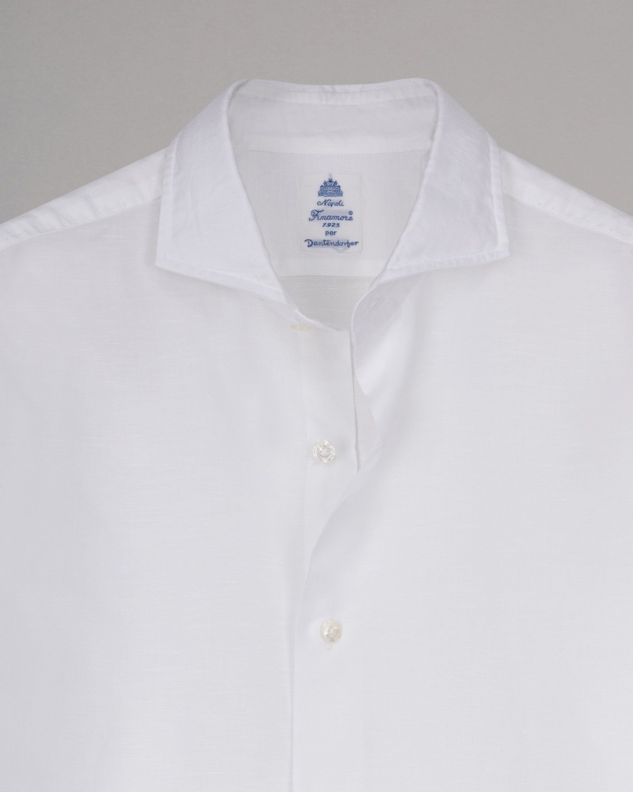 FINAMORE Shirts | Achille Cotton-Linen Shirt