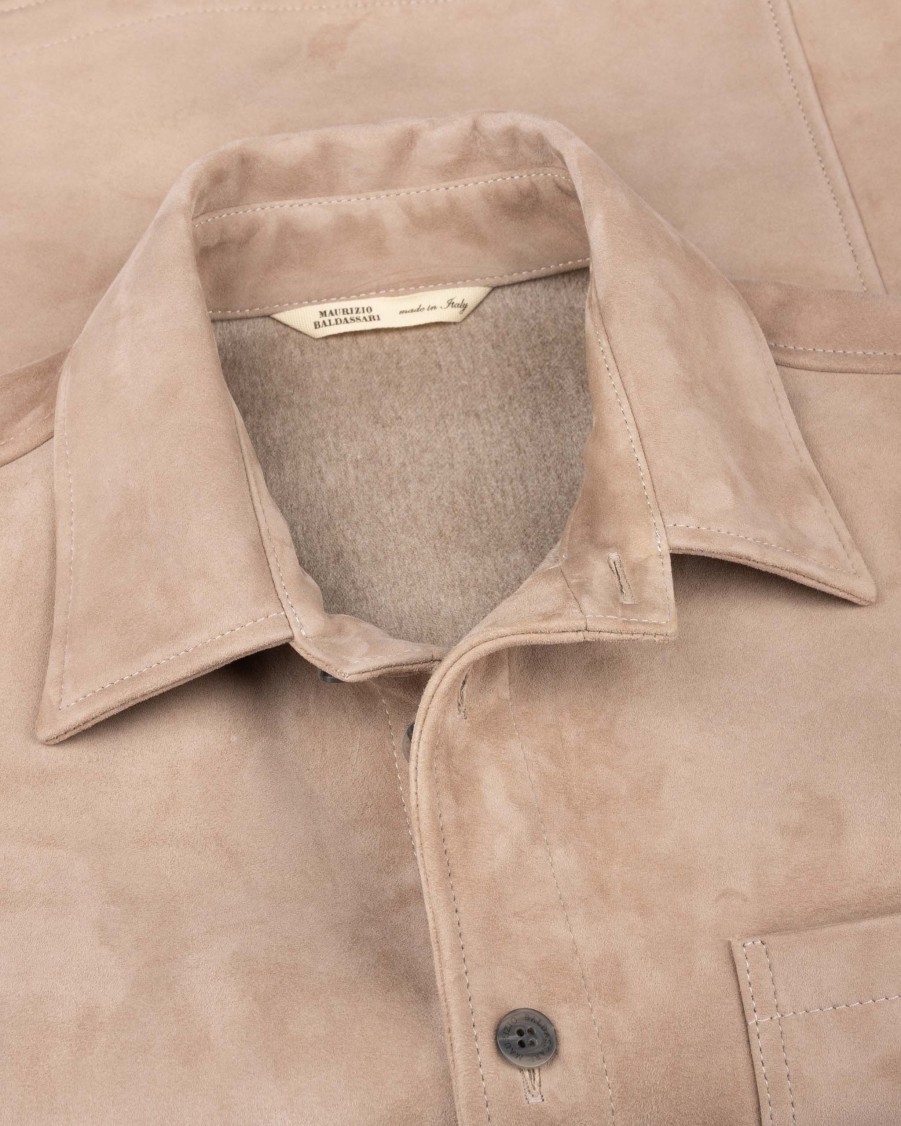 MAURIZIO BALDASSARI Leather Jackets | Suede Overshirt