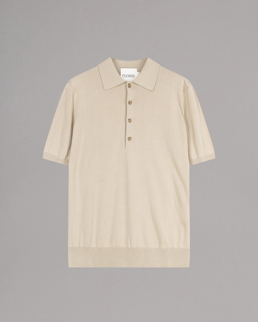 CLOSED Knitwear | Knitted Cotton Polo Shirt