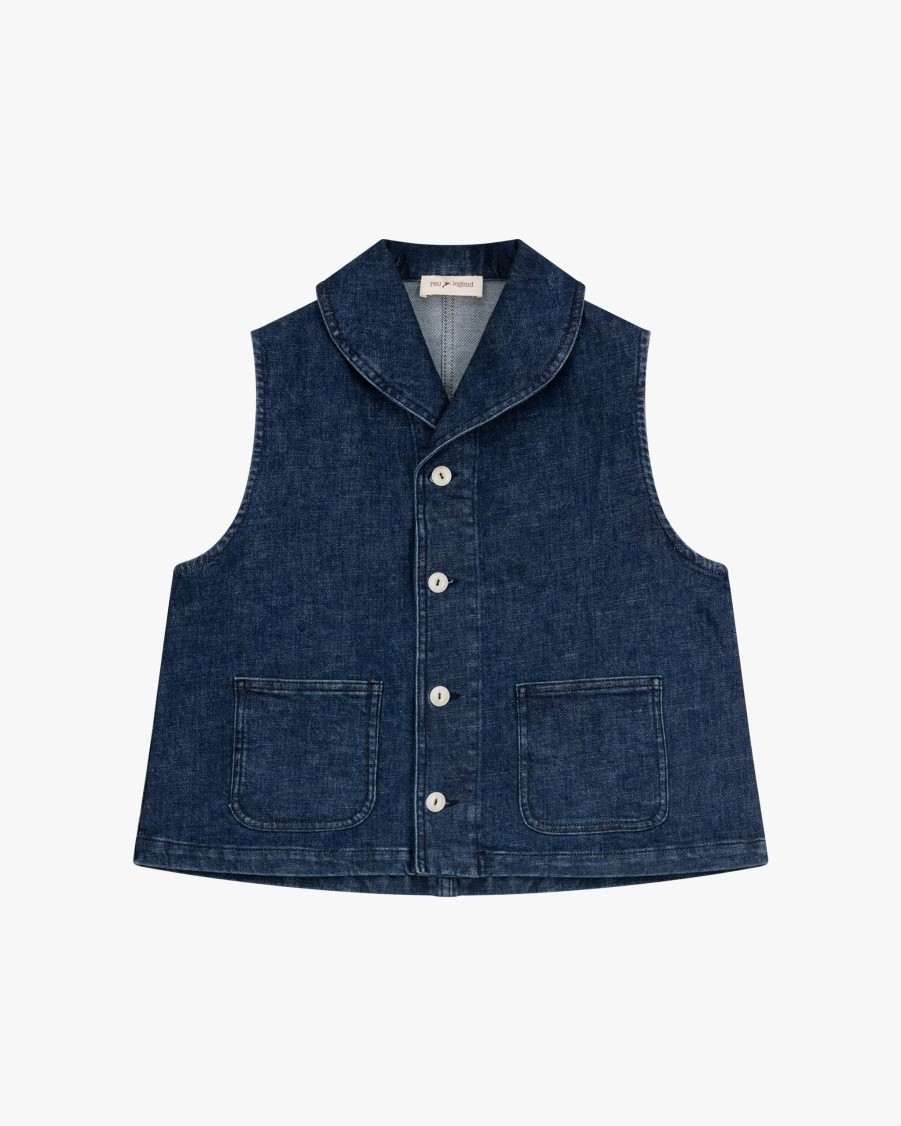 RED LEGEND Blouses | Celine Denim Vest