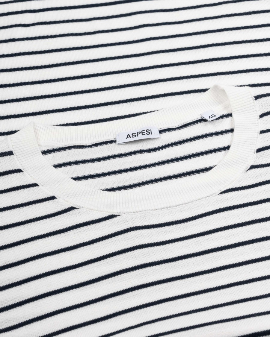 ASPESI Knitwear | Striped Cotton Sweater