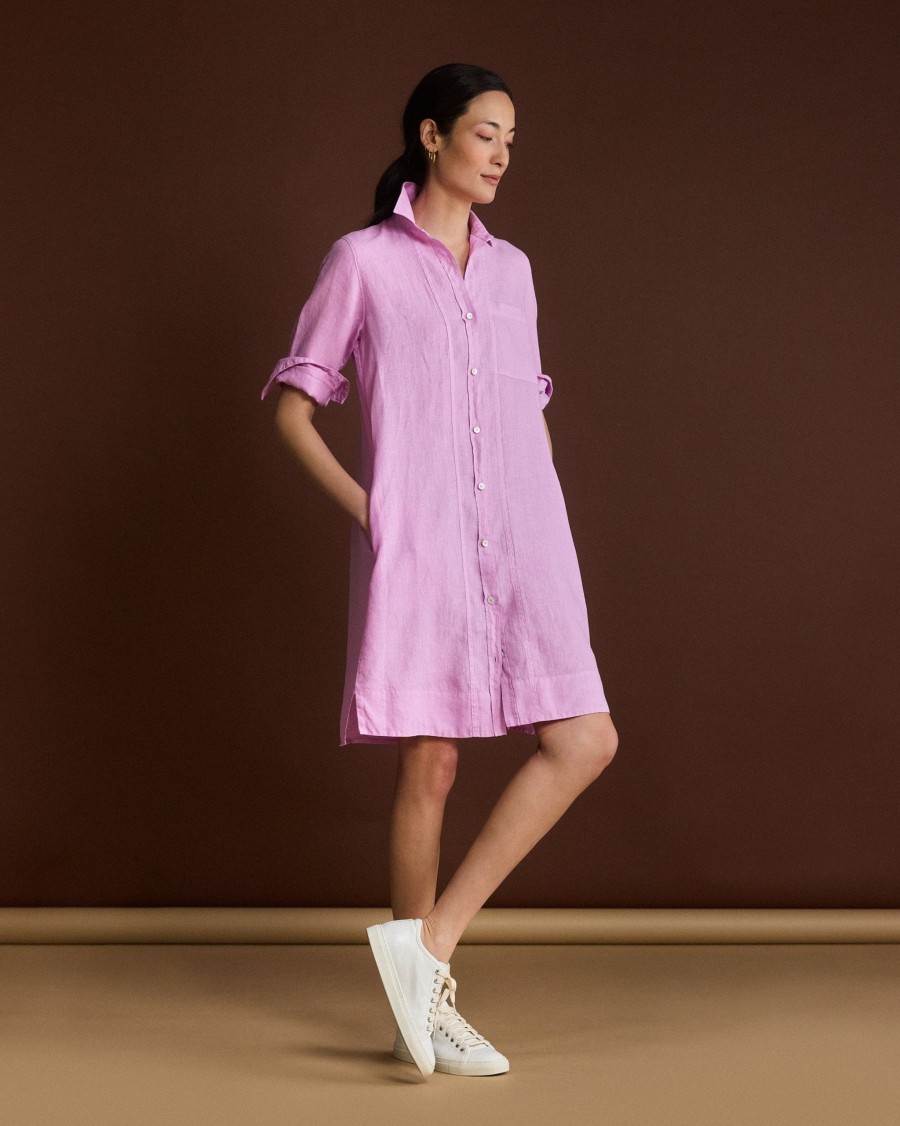 ROSSO 35 Dresses | Linen Shirt Dress