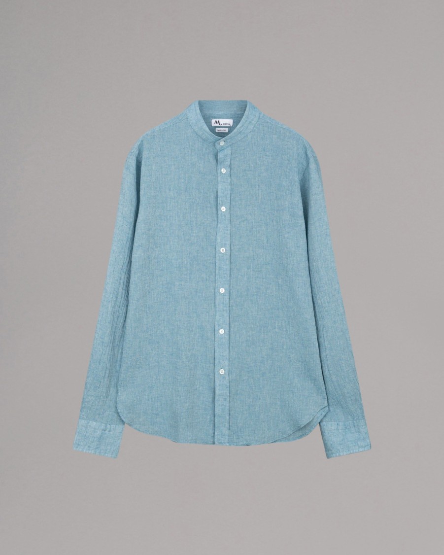 DOPPIAA Shirts | Aamilcare Cotton Linen Blend Shirt