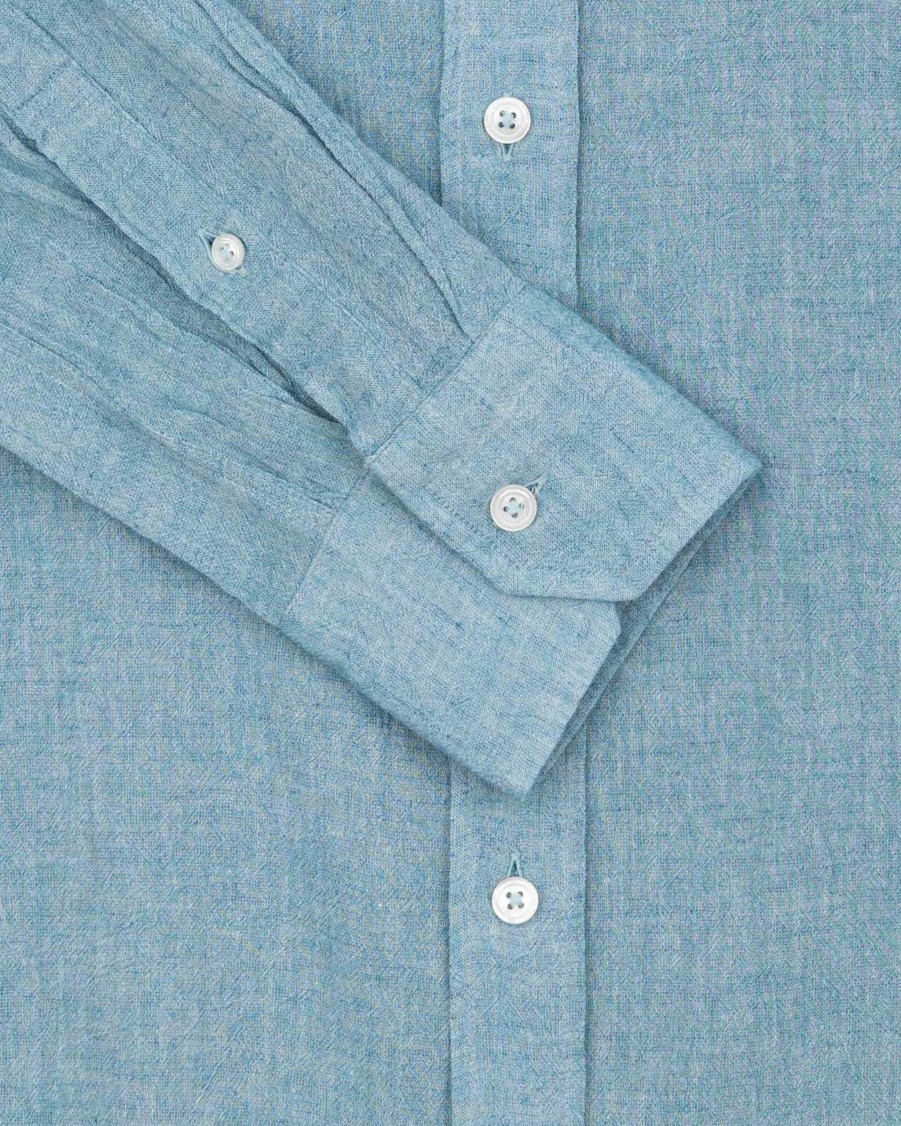 DOPPIAA Shirts | Aamilcare Cotton Linen Blend Shirt