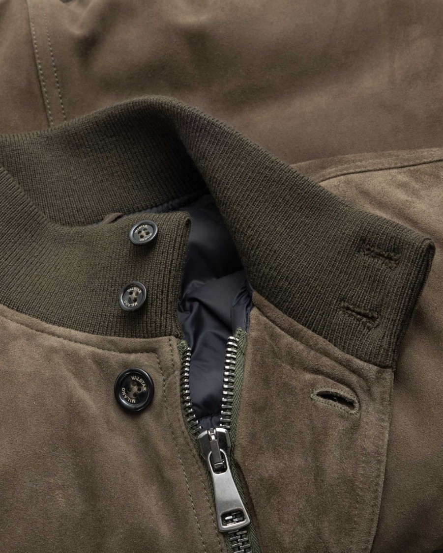 VALSTAR Jackets | Valstarino Suede Bomber Jacket