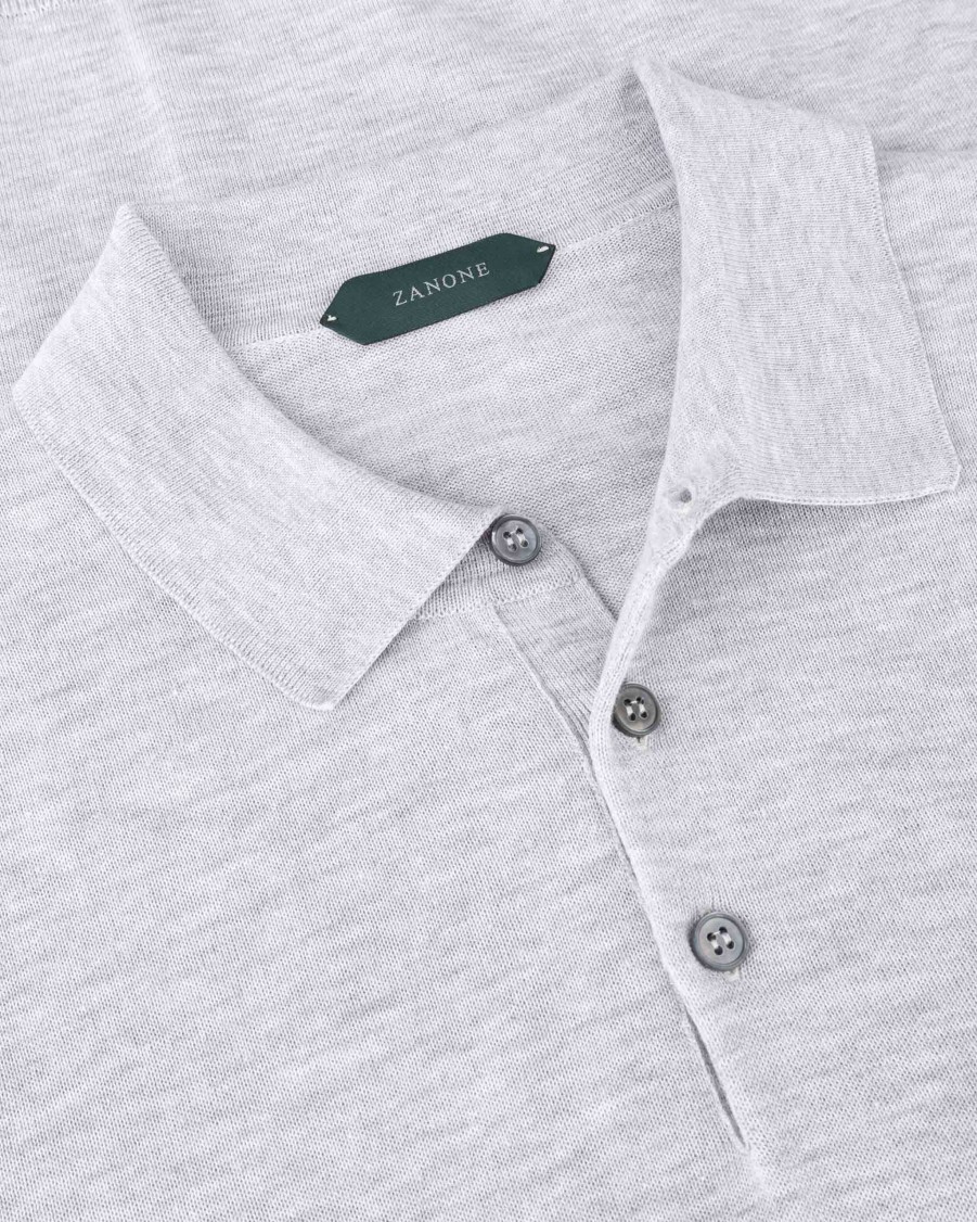 ZANONE Polos | Fine Knit Polo Shirt