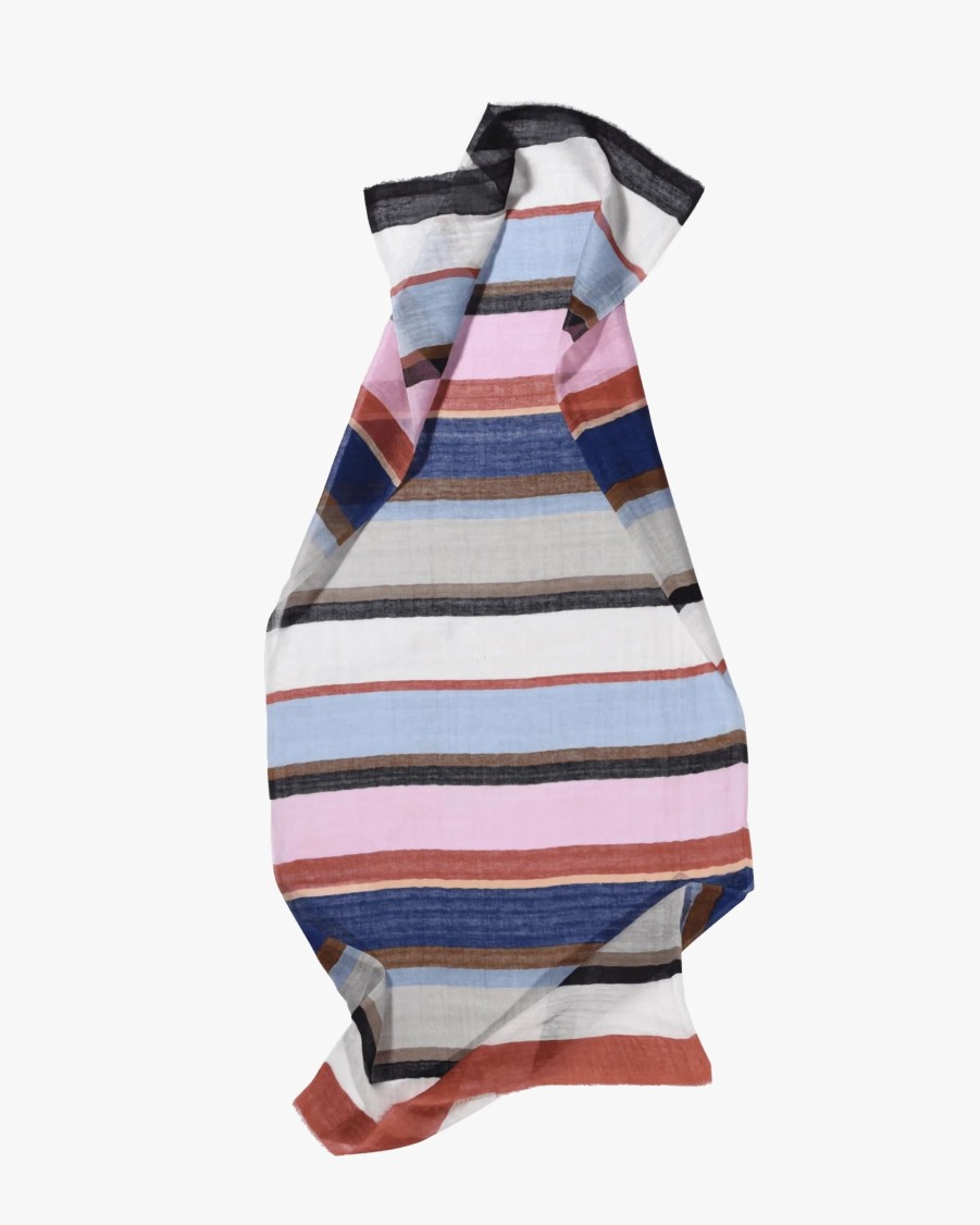 EPICE Scarves | Striped Linen Cotton Blend Stole