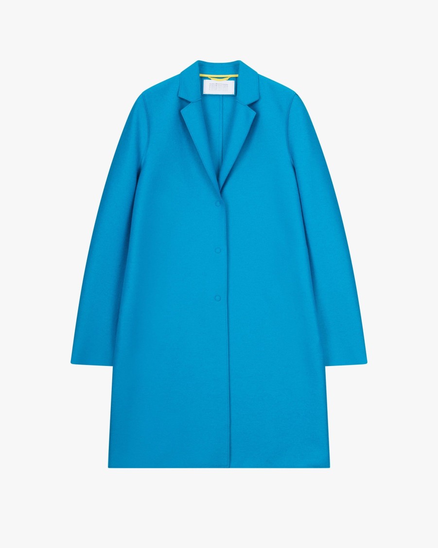 HARRIS WHARF Coats | Cocoon Pressed Wool Coat