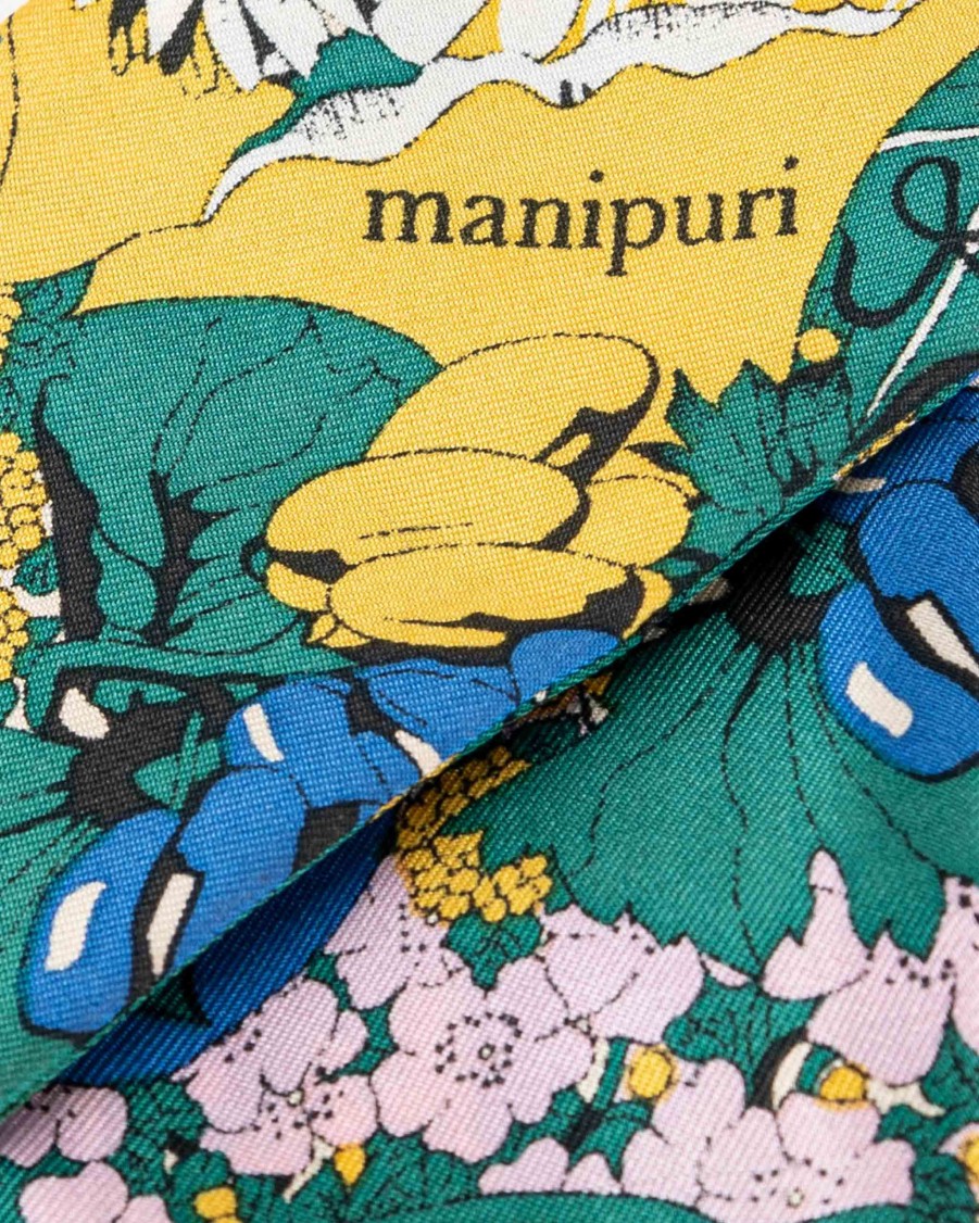 MANIPURI Scarves | Flower Silk Scarf