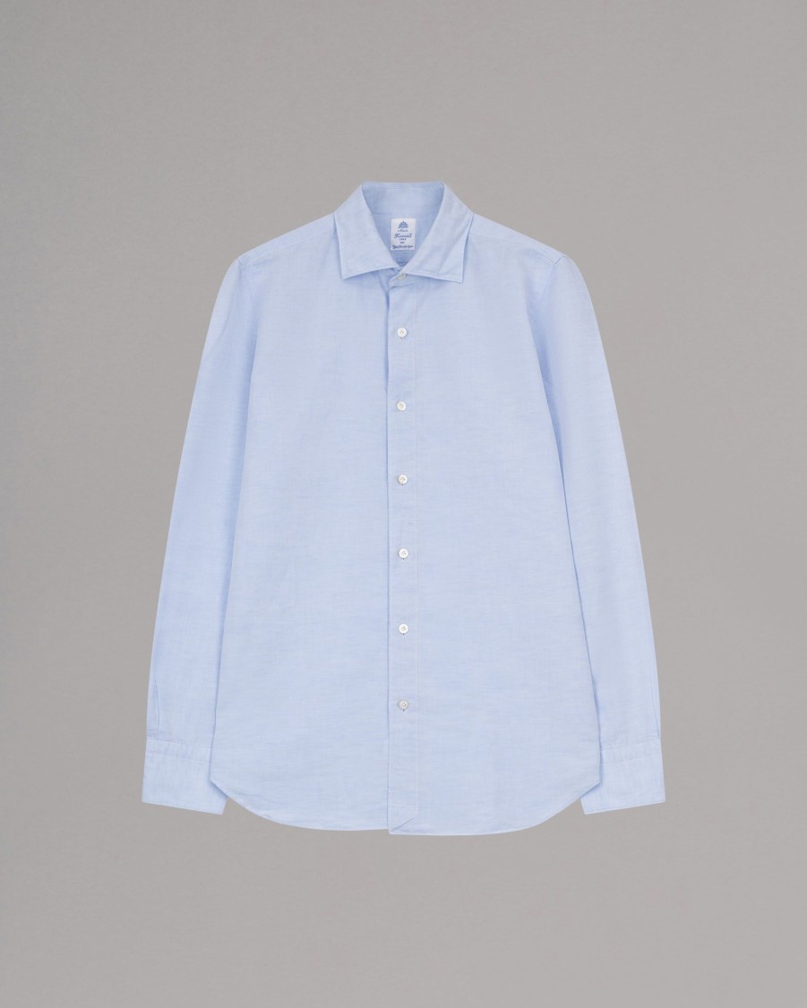 FINAMORE Shirts | Luigi Linen-Cotton Shirt