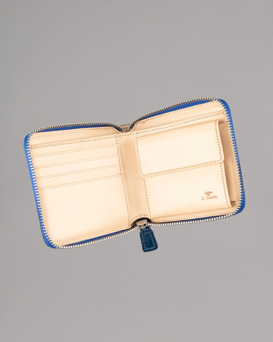 IL BUSSETTO Wallets | Leather Square Zip Wallet