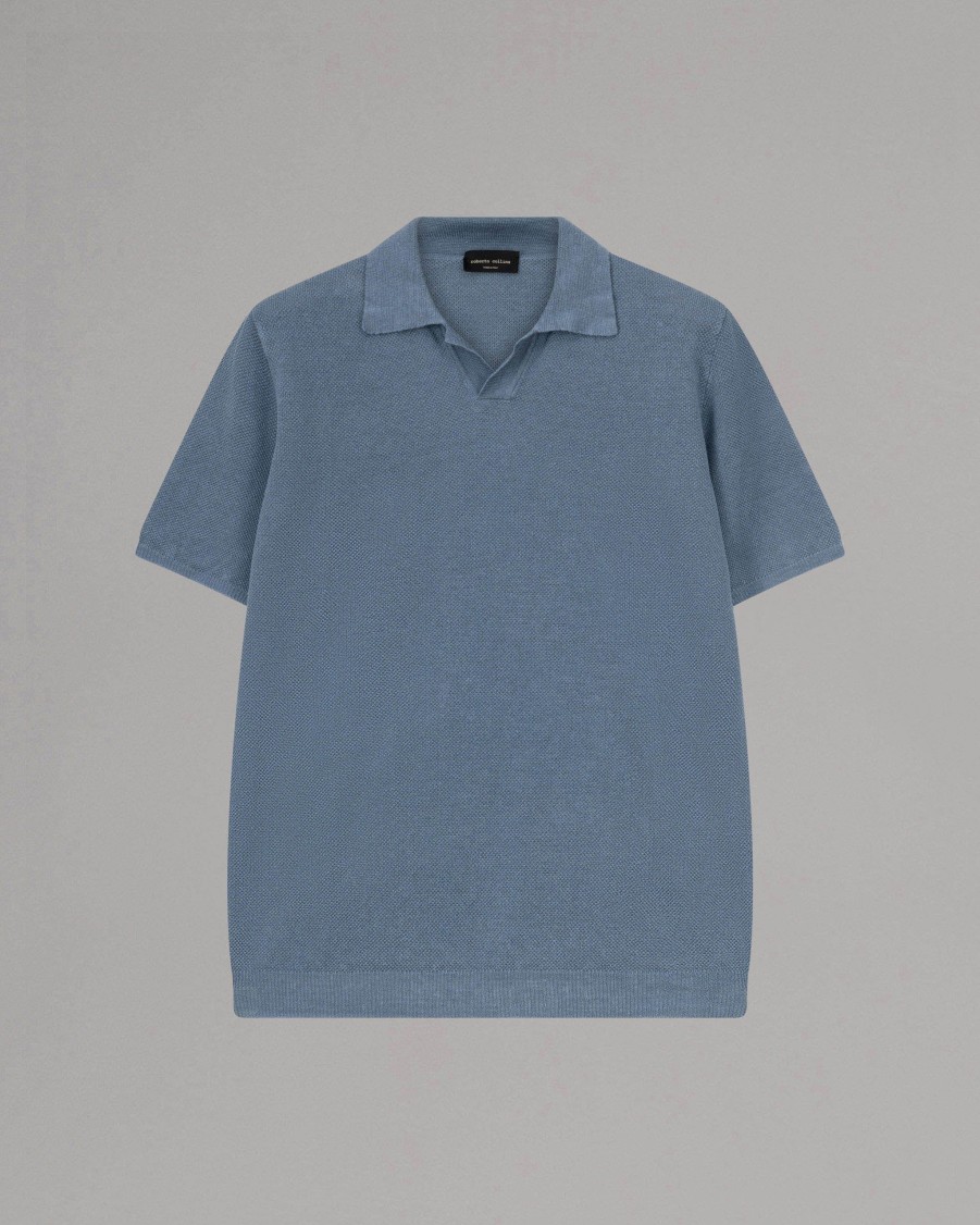 ROBERTO COLLINA Polos | Linen Polo Shirt