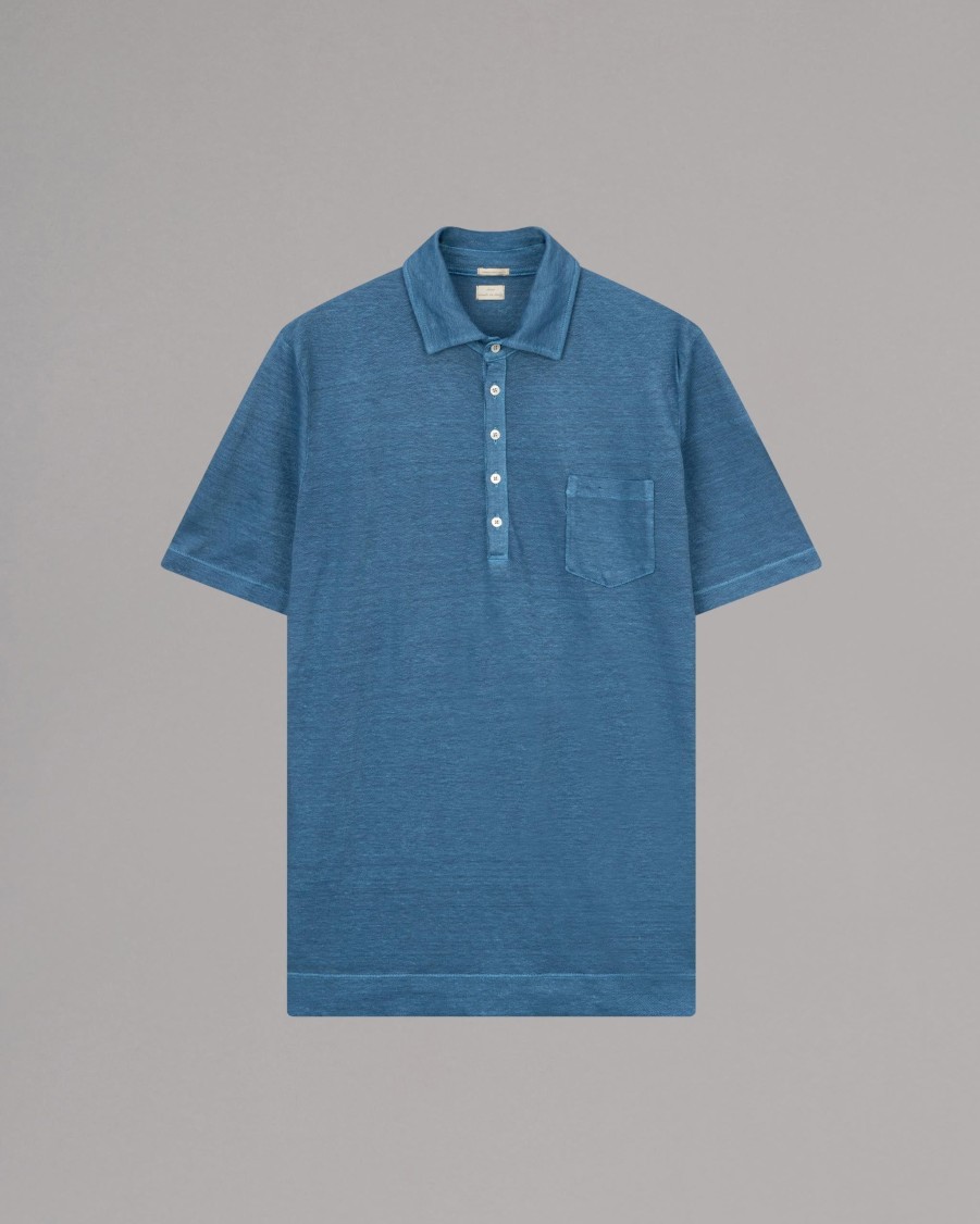 MASSIMO ALBA Polos | Wembley Linen Polo Shirt