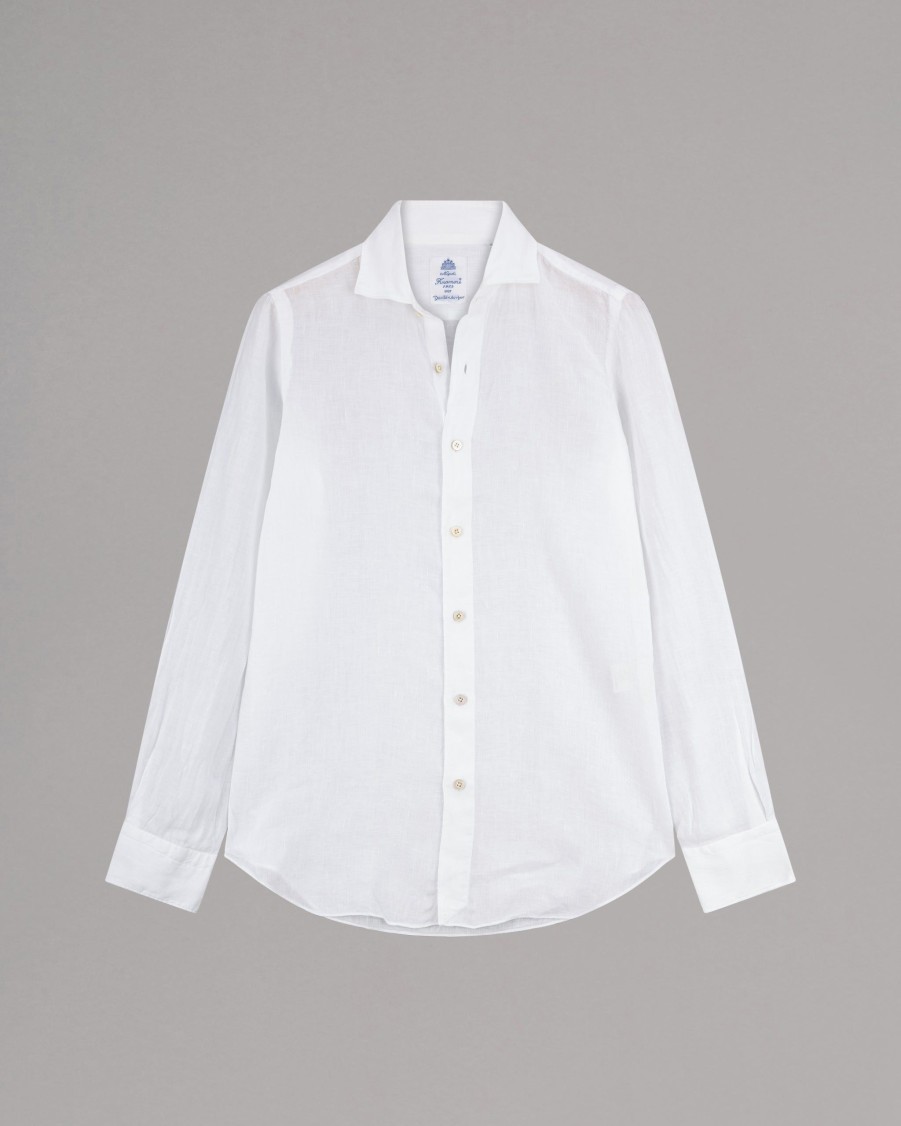 FINAMORE Shirts | Luigi Linen Shirt